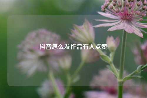 抖音怎么发作品有人点赞